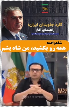 رضا پهلوی: همه رو بکشید من شاه بشم