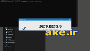 بازی دایناسور دونده (Chrome Dino Game) به زبان پایتون