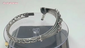 خرید دستبند نقره نگین دار مردانه اصل