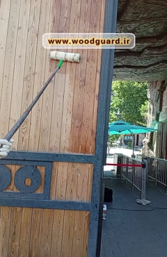 رنگ نما چوبی ضد آب با رنگ چوب وودگارد WOOD.guard؛ محافظی قوی