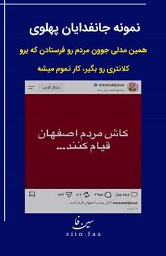 ❌نمونه جانفدایان پهلوی❌
