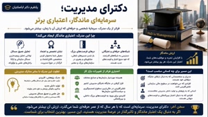 دکترای مدیریت اعتبار ماندار؛ مسیر قانونی و ساختاریافته 