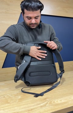 کوله پشتی ضد سرقت بنج 7216 | قفل TSA و پورت USB