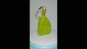 بطری شیشه ای دست ساز (آبلیمو خوری و روغن ریز کریستالی)