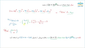 آموزش کاربردهای بسط دوجمله‌ای – آکادمی نیک درس