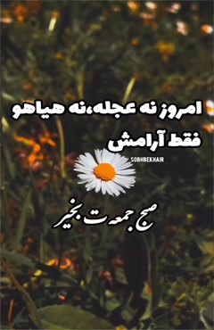 صبح بخیر ادبی زیبا/سلام صبح جمعه تون بخیر