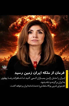 ایران رو بمب اتم بزنید رضا بیاد شاه بشه