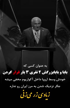 پسر ۲ شاهی که ۳ بار فرار کردند، زر زد  #پهلوی
